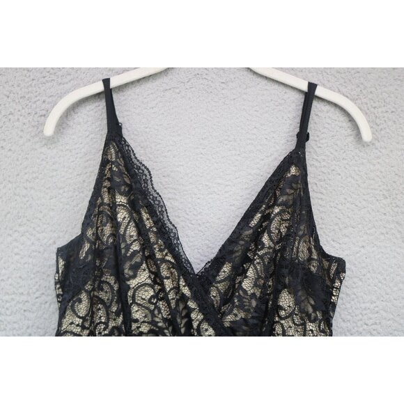 Torrid Black Sheer Lace Babydoll Dress-Size 1X-Lined-Whimsigoth-Goth-Witch - Picture 4 of 12